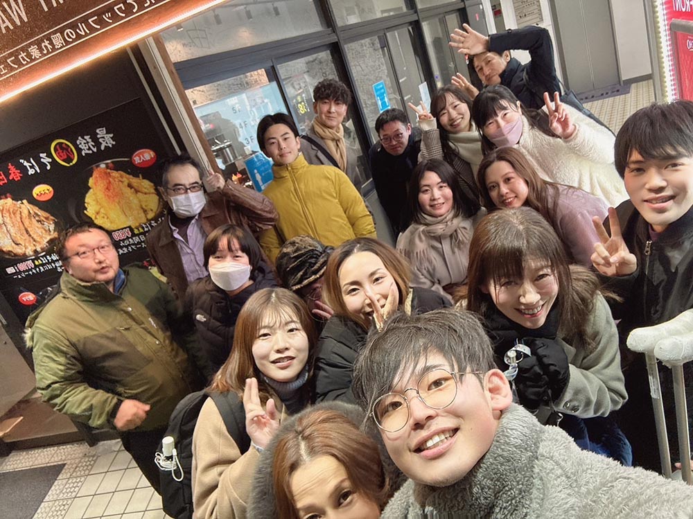 2024年1月26日　千葉中央店と稲毛海岸店の2店舗合同で会員様と新年会を開催しました。