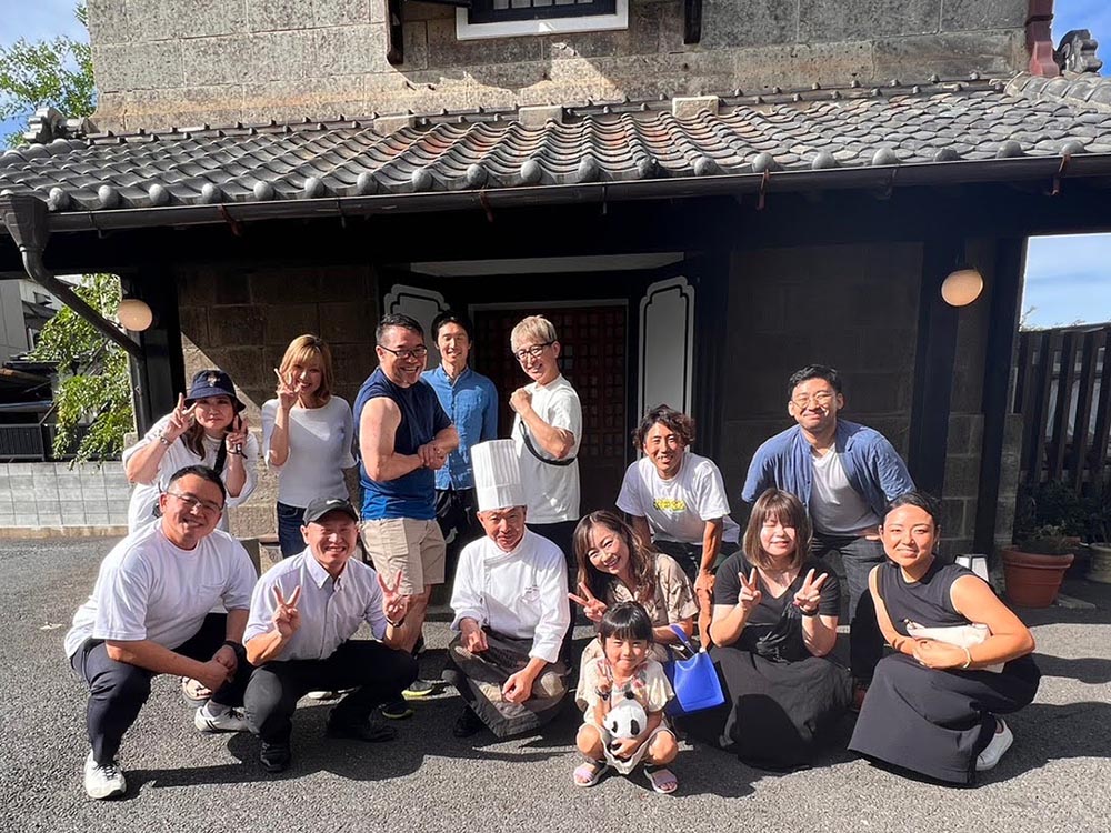 2023年9月3日　イベント大好き店舗の柏店で、会員様とフレンチ食事会を開催。