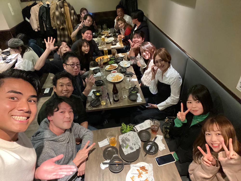 2023年12月9日　浅草店で会員様と忘年会を開催しました。